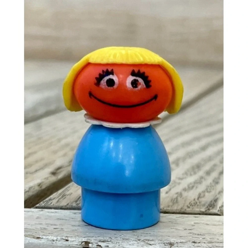 Fisher Price Little People Sesame Street Prairie Dawn Muppets 1975 FPLP NICE